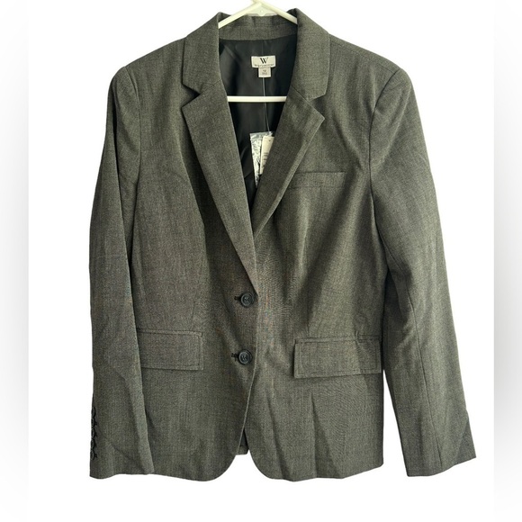 Worthington Grey 2 Button Blazer • NWT • Size: 12 - Picture 1 of 7
